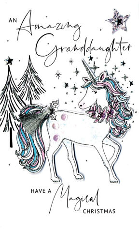 Picture of AMAZING GRANDDAUGHTER CHRISTMAS CARD